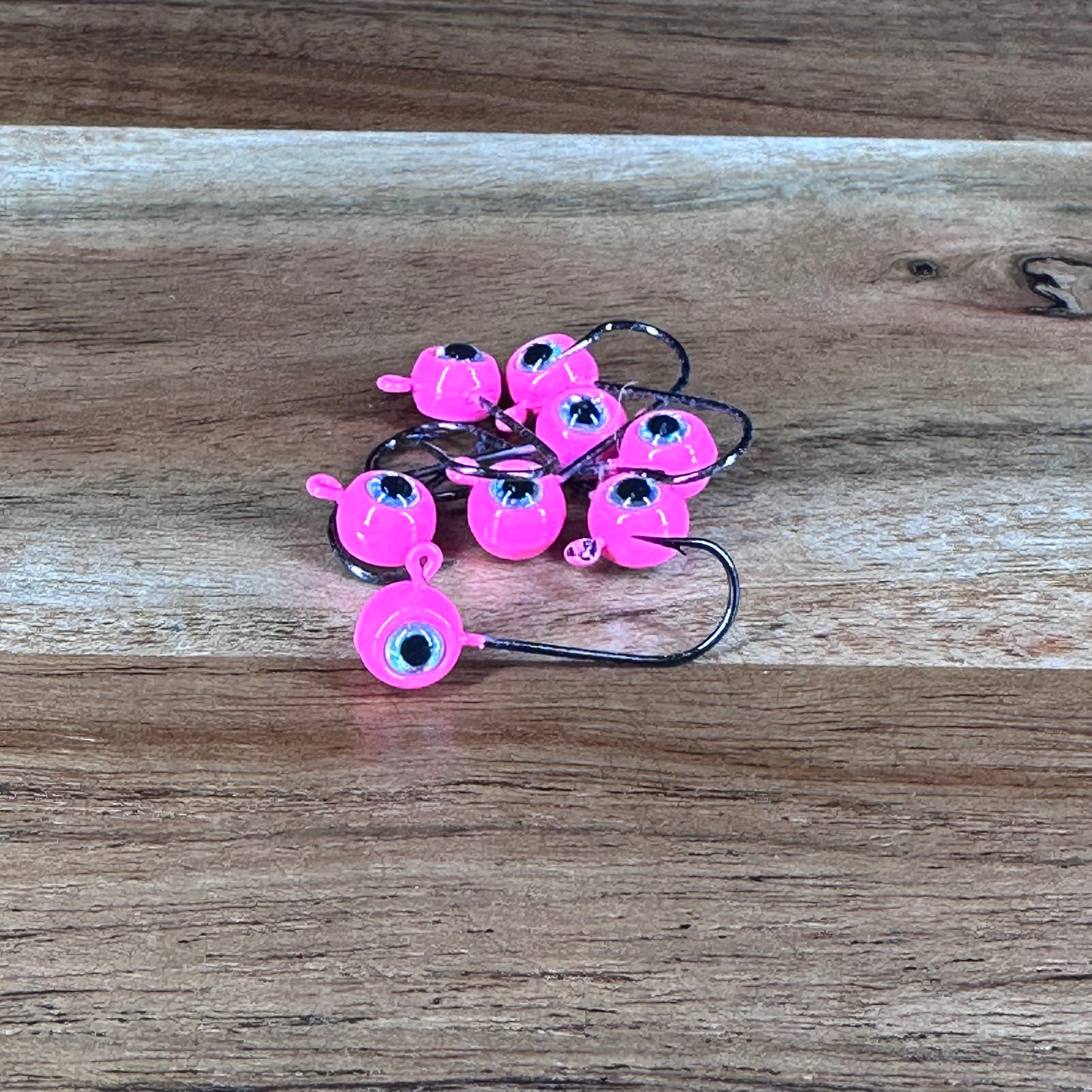 BOOM BAITS 1/16th oz Jig Head with Mustad #4 Hook color pink