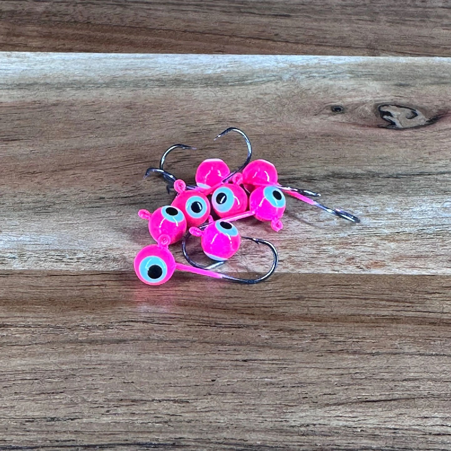 BOOM BAITS 1/16th oz jig head hook #6 color pink